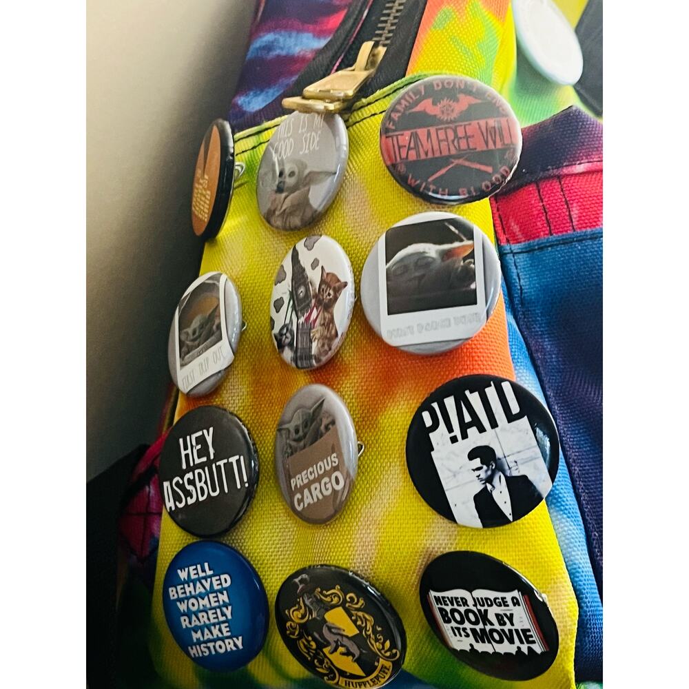 Herschel Supply Co Tie Dye Rainbow Mini Backpack Adjustable Strap Zip Top